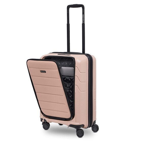 Redolz Essentials 17 4-wiel cabine trolley 55 cm soft-pocket laptop compartiment