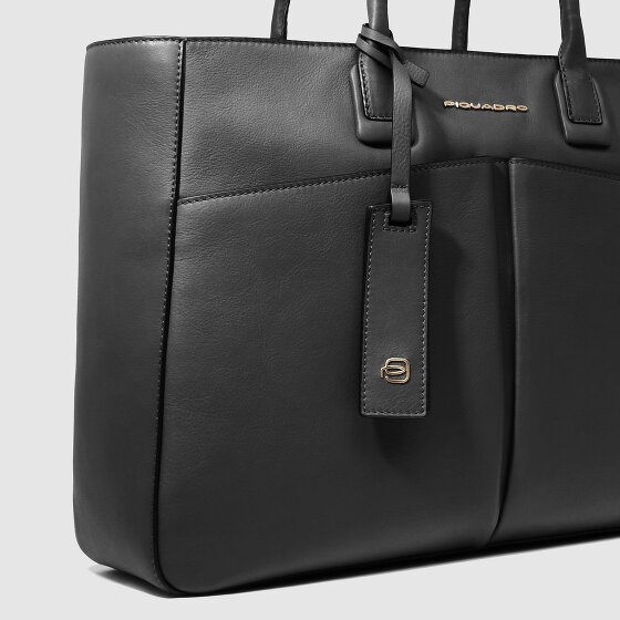 Piquadro Ashley Shopper Tas Leer 41 cm Laptop compartiment