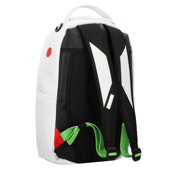 Sprayground Italy Racing Stripes White Dagrugzak 46 cm Laptop compartiment