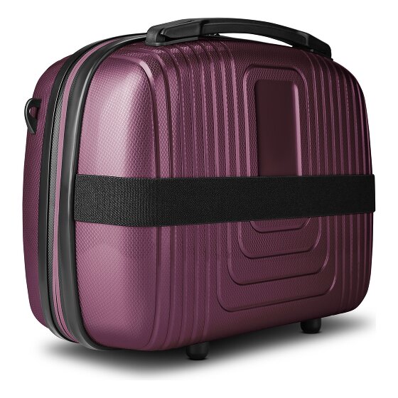 Redolz Essentials14 4-wiel kofferset Beautycase 4st met uitklapbaar laptopvak