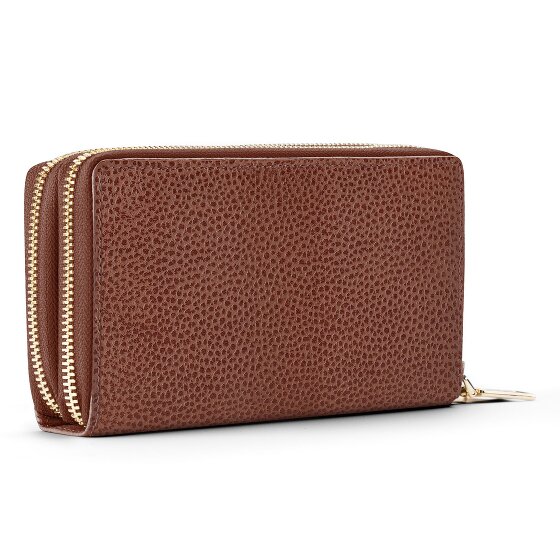 Lazarotti Bologna Leer XL Dubbele Zip-Around Portemonnee RFID Leer 20 cm