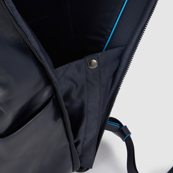 Piquadro Blue Square Revamp Zakelijke rugzak RFID-bescherming Leer 43 cm Laptop compartiment