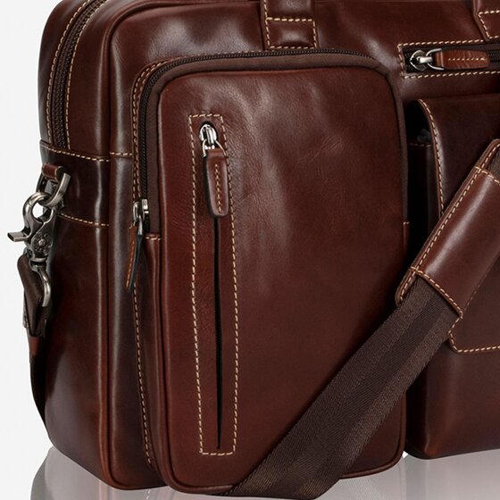 Jekyll & Hide Oxford Koffer Leer 38 cm Laptop compartiment