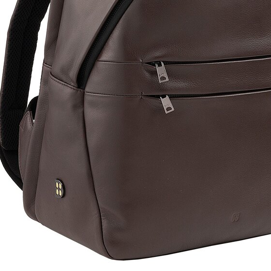 DuDu New York Dagrugzak Leer 41 cm Laptop compartiment