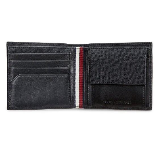Tommy Hilfiger TH Plaque Portemonnee Leer 11.5 cm
