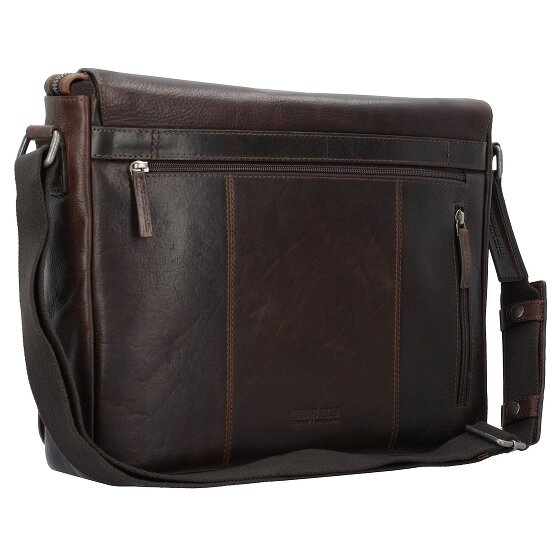 Leonhard Heyden Roma Boodschapper Leder 38 cm Laptopcompartiment