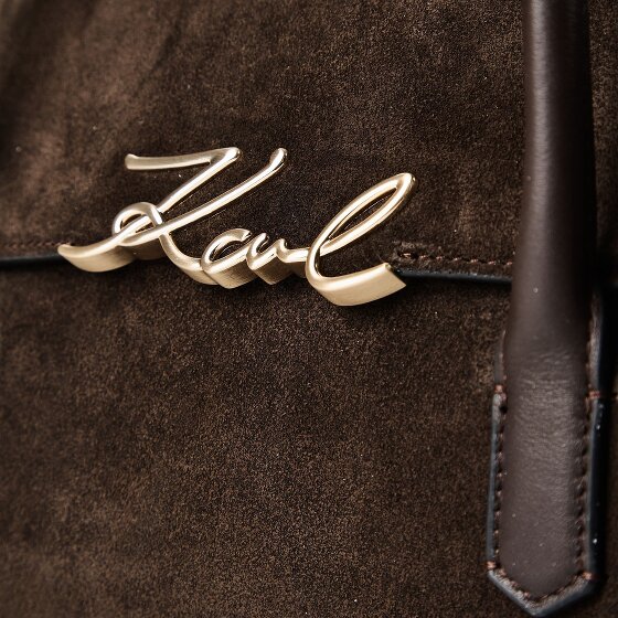 Karl Lagerfeld Signature Schoudertas Leder 34 cm