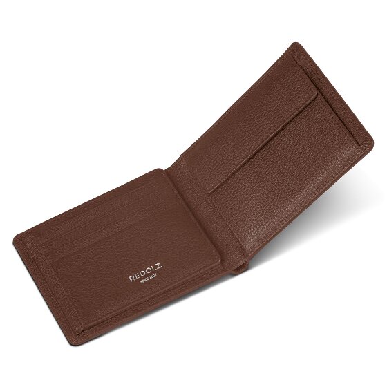Redolz Leather Essentials QF portemonnee RFID leer 12 cm uitklapbaar