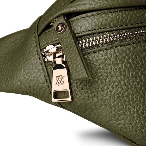 Lazarotti Bologna leer Fanny pack met dubbele rits, crossbody, leer, 25 cm