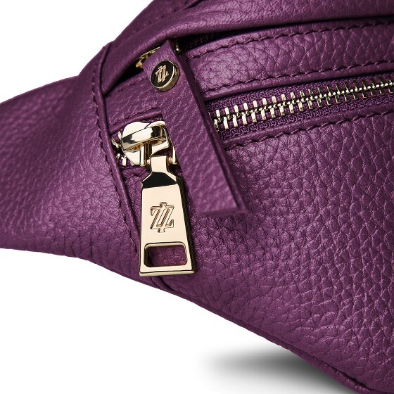 Lazarotti Bologna leer Fanny pack met dubbele rits, crossbody, leer, 25 cm