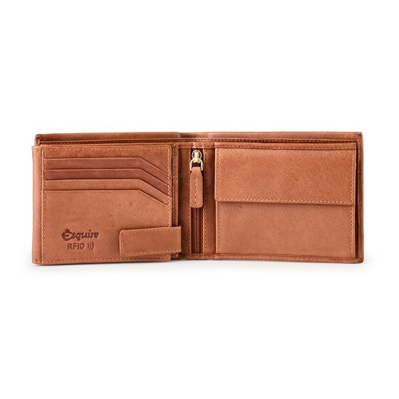 Esquire Chicago Portemonnee RFID-bescherming Leer 12 cm