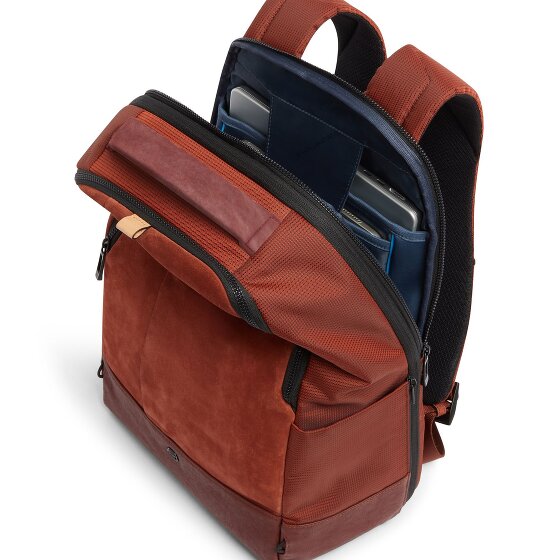 Piquadro Sync Dagrugzak RFID-bescherming Leder 47 cm Laptopvak