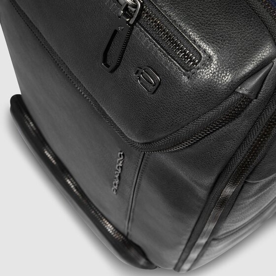 Piquadro Cronus Zakelijke rugzak RFID-bescherming Leer 41 cm Laptop compartiment