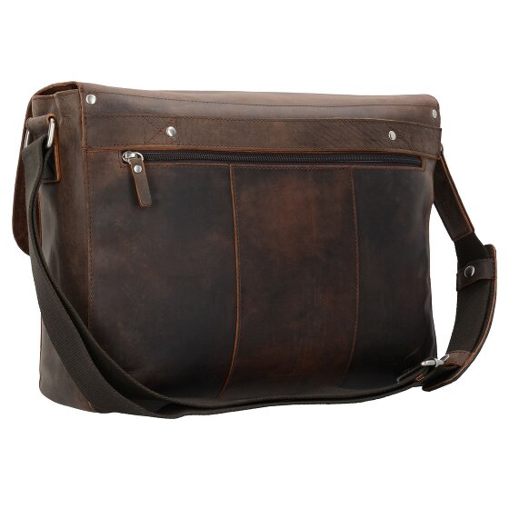 Leonhard Heyden Salisbury Messenger Leder 40 cm Laptopcompartiment