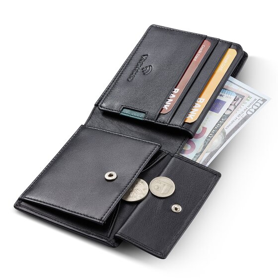 Roncato Monaco Portemonnee RFID-bescherming Leer 9 cm