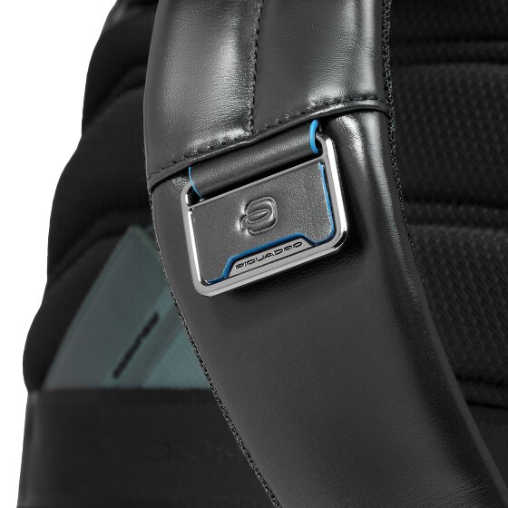 Piquadro Blue Square Dagrugzak RFID-bescherming Leer 37 cm Laptop compartiment