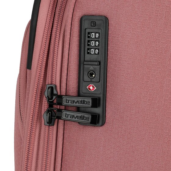 Travelite Kick Off 4 wielen Trolley L 78 cm met uitbreidingsplooi