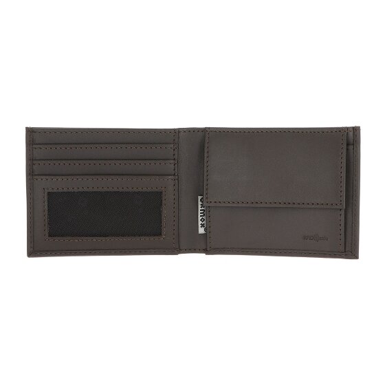 oxmox Leather Portemonnee RFID-bescherming Leder 11 cm