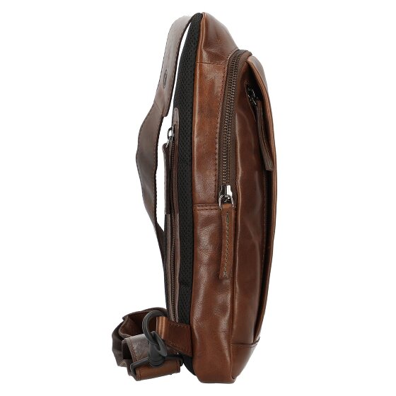 Greenburry Newport schoudertas leer 33 cm