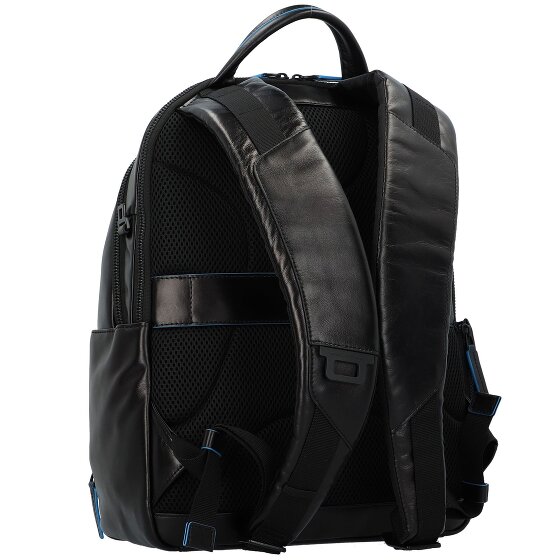 Piquadro Blauwe Revamp Rugzak RFID Leer 39 cm Laptopcompartiment