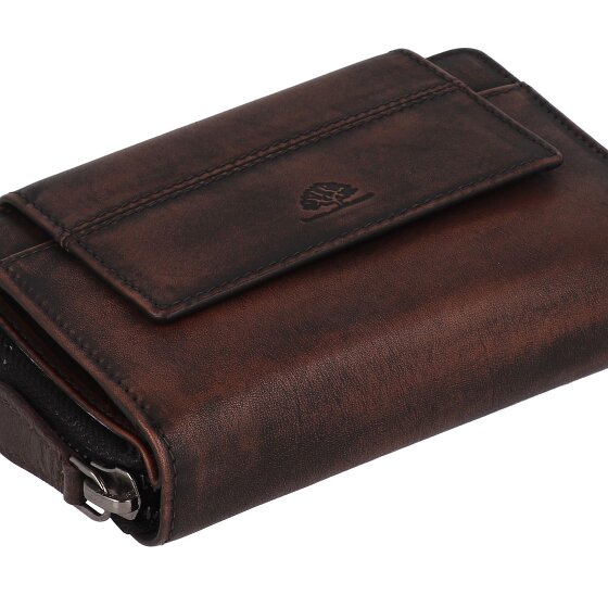 Greenburry Destressed Portemonnee RFID-bescherming Leer 13.5 cm