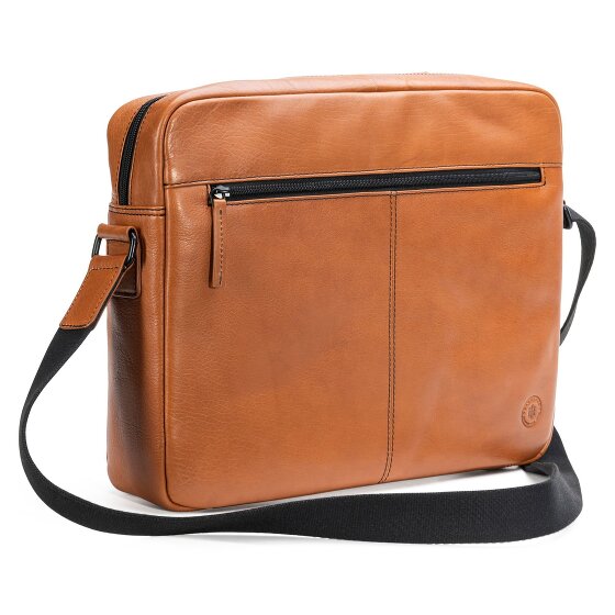 Farmhood Memphis Aktetas Messenger Leer 38 cm Laptop compartiment
