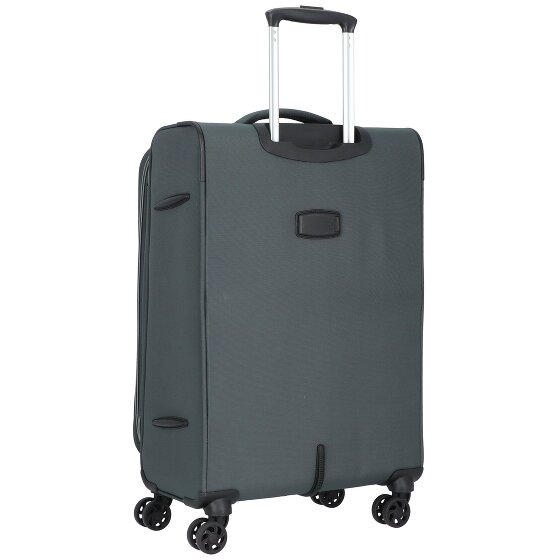 d&n Travel Line 9204 4 wielen Trolley M 66 cm met uitbreidingsplooi