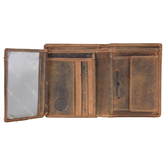 Greenburry Vintage Zwijnen Portemonnee Leer 9,5 cm