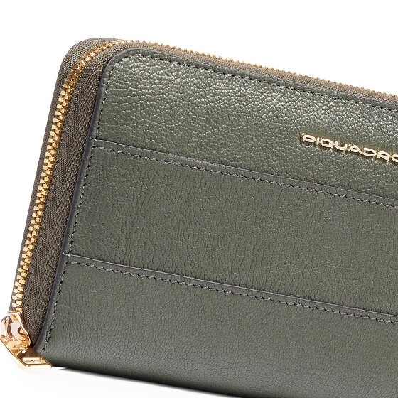 Piquadro Patricia Portemonnee RFID-bescherming Leer 19 cm