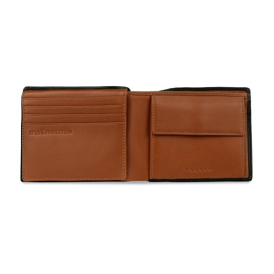 bugatti Roccia Portemonnee RFID-bescherming Leer 11.5 cm
