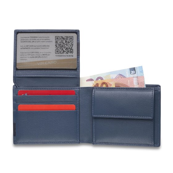 Roncato Monaco Portemonnee RFID-bescherming Leer 9 cm