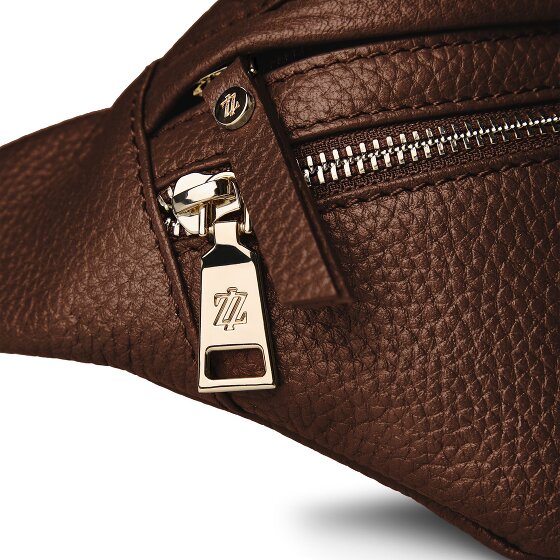 Lazarotti Bologna leer Fanny pack met dubbele rits, crossbody, leer, 25 cm