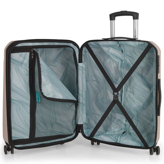 Gabol Mercury 4 wielen Trolley M 66 cm met uitbreidingsplooi