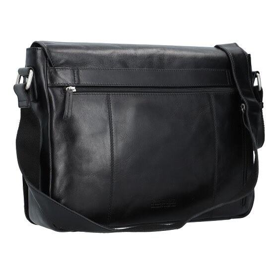 Leonhard Heyden Cambridge Messenger Leder 38 cm Laptopcompartiment