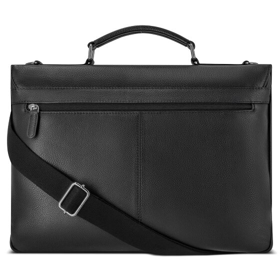 bugatti Valencia Aktetas Messenger Leer 40 cm Laptop compartiment