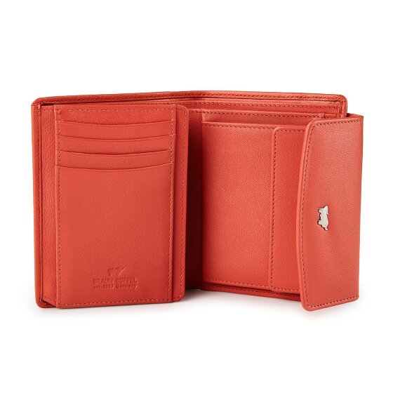 Braun Büffel Joy Portemonnee RFID-bescherming Leer 12 cm