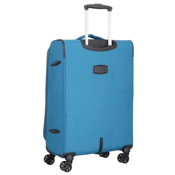 d&n Travel Line 9204 4 wielen Trolley M 66 cm met uitbreidingsplooi