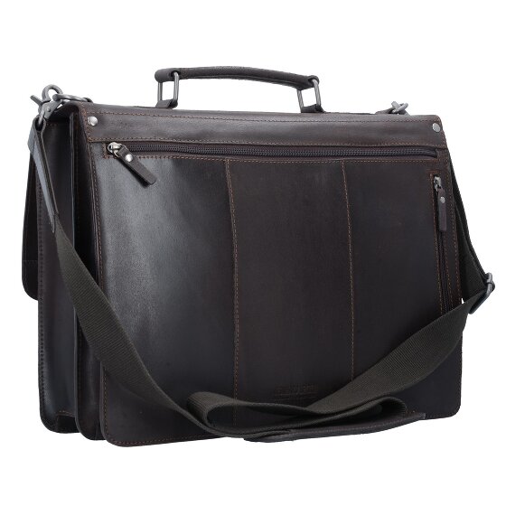 Leonhard Heyden Dakota Aktetas Leer 40 cm Laptopcompartiment