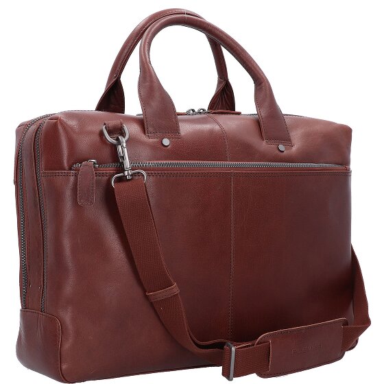 Plevier Rock Flint Koffer RFID-bescherming Leer 41 cm Laptop compartiment