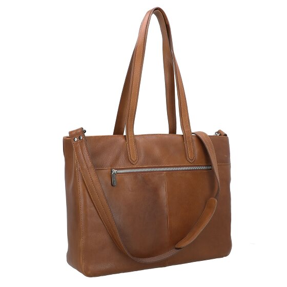 Plevier Power Shopper Tas Leer 31 cm Laptop compartiment