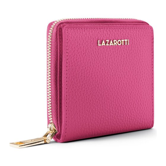 Lazarotti Bologna Leer Medium Ritssluiting Portemonnee Leer 10 cm