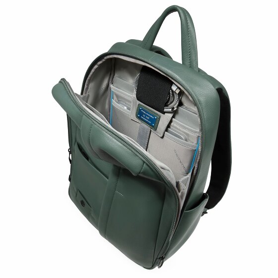 Piquadro Russel Dagrugzak Leer 39 cm Laptop compartiment