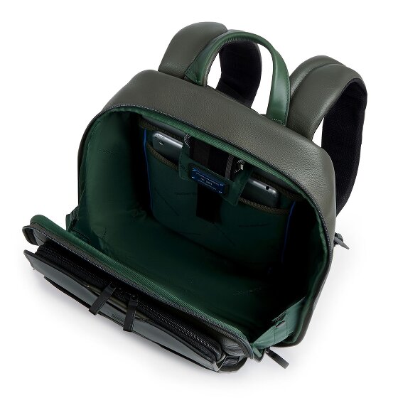 Piquadro Ael Dagrugzak Leer 37 cm Laptop compartiment