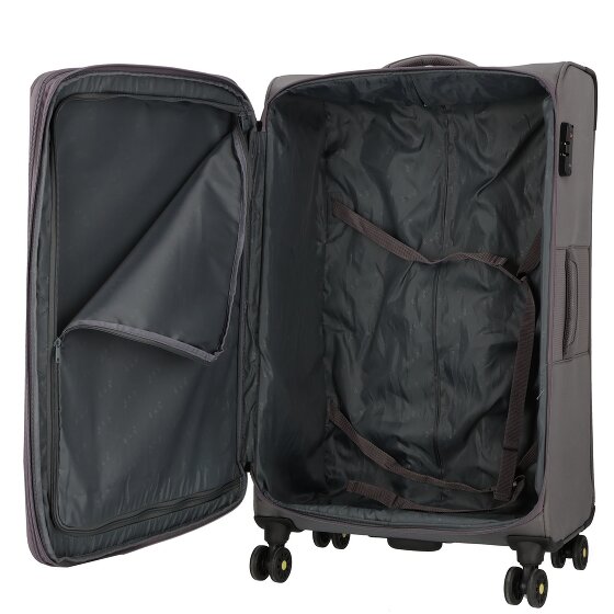 d&n Travel Line 9704 4 wielen Trolley L 78 cm met uitbreidingsplooi