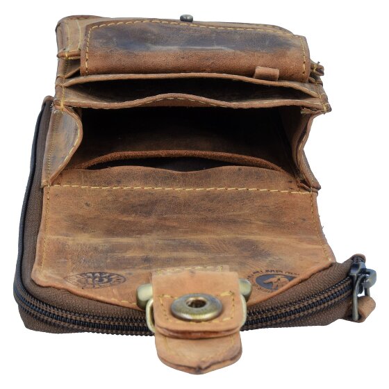 Greenburry Vintage heuptasje leer 10 cm