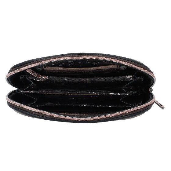 Anekke Shoen Black Portemonnee RFID-bescherming 22 cm
