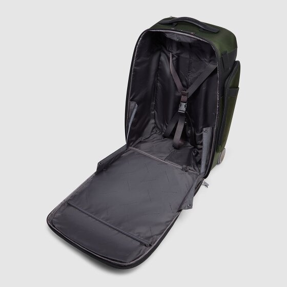 Piquadro Brief 2-Wiel Rugzak Trolley 53 cm Laptopcompartiment
