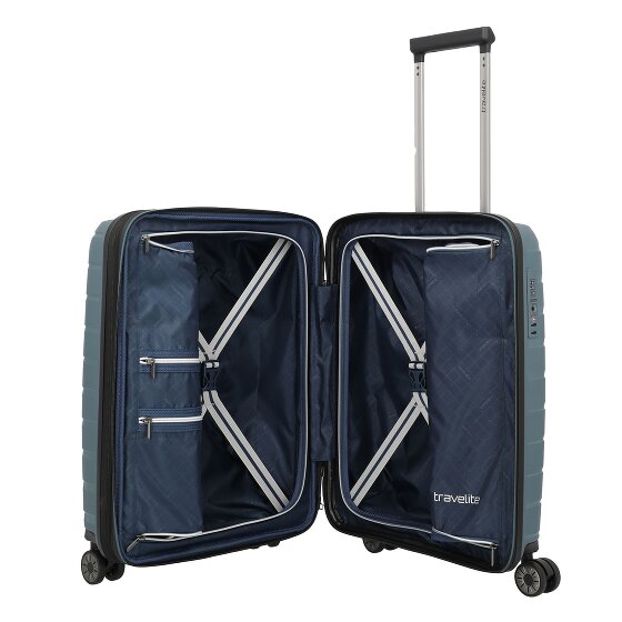 Travelite Air Base 4 wielen Cabinewagen 55 cm met uitbreidingsplooi