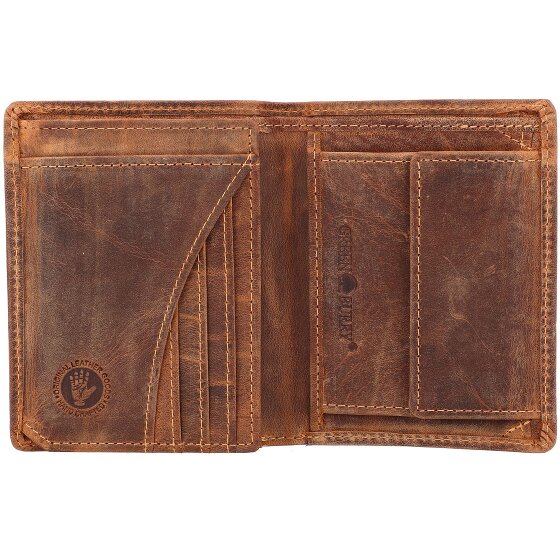 Greenburry Vintage Portemonnee RFID Leer 10 cm
