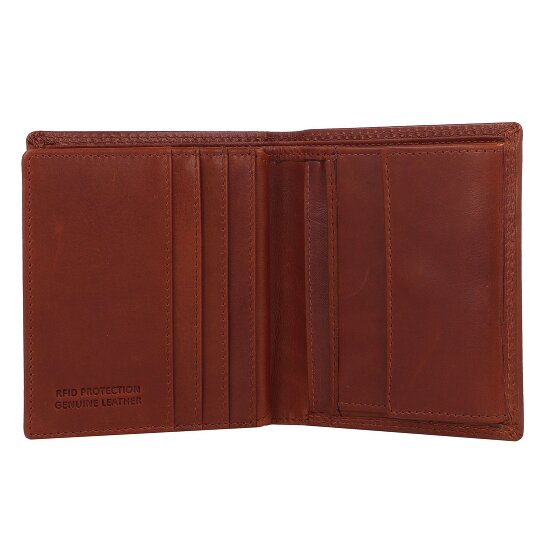 Greenburry Vintage Portemonnee RFID-bescherming Leer 9.5 cm